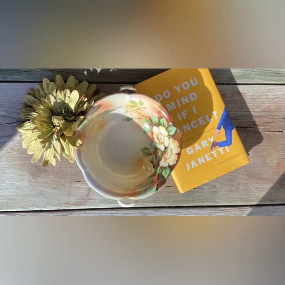 Nippon bowl, hand-painted, 7” in diameter, lovely floral pattern. Vintage. - Picture 2 of 10